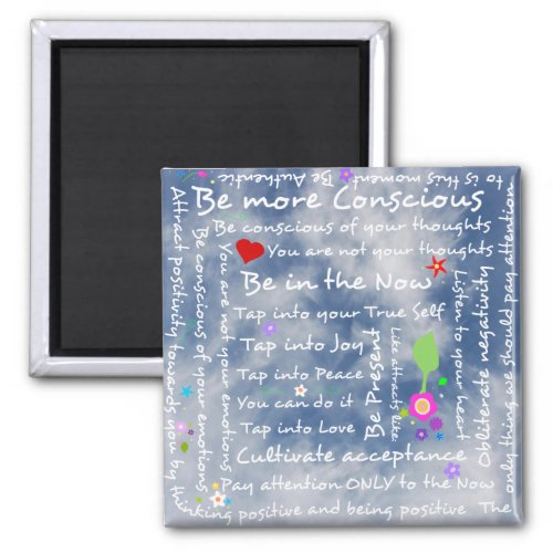 Spiritual positive affirmations magnet