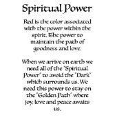 Spiritual Power  Address Book (Inside cover)