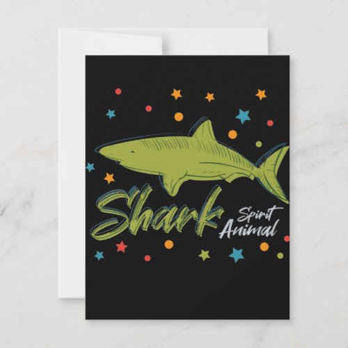 Spiritual power animal shark spirit animal card