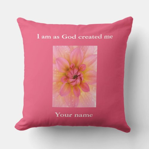 Spiritual present personalized cushion