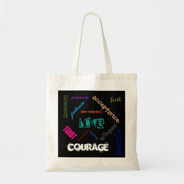 Spiritual Principles tote bag (Front)