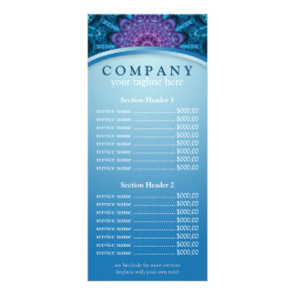 Spiritual Purple Flower mandala price list menu