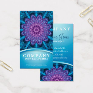 Spiritual Business Cards Templates Zazzle Spiritual Purple Flower Sea Of Blue Business Card
