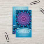 Spiritual Purple Flower, Sea Of Blue Business Card at Zazzle