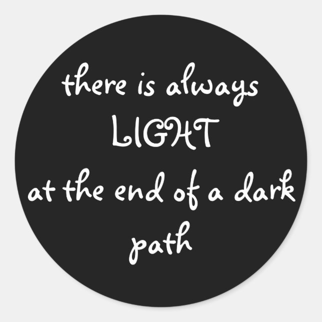 Spiritual Quote Classic Round Sticker (Front)