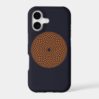 Spiritual Red Black White Mandala Geometric Art iPhone 17 Case