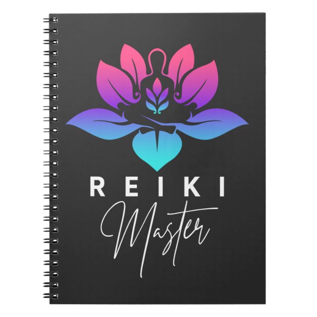 Spiritual Reiki Master Energy Therapy Meditation Notebook (Front)