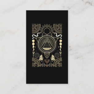 Spiritual Signs Moon Astrology Sun Stars Business Card