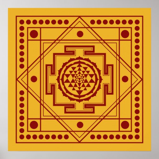 Spiritual Sri Yantra Poster | Zazzle