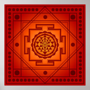 Spiritual Sri Yantra Poster