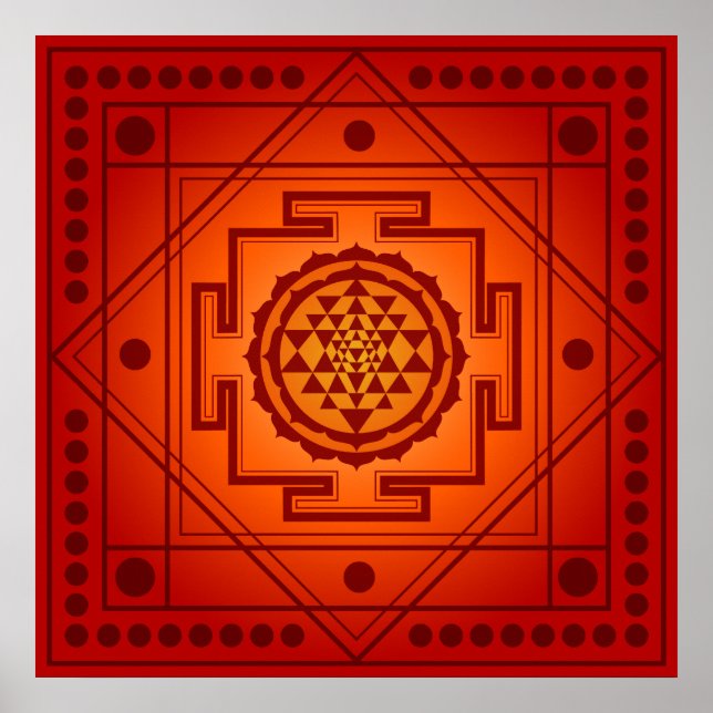 Spiritual Sri Yantra Poster (Front)