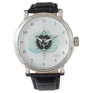 *~* Spiritual Stars Moon Lotus Sacred Geometry Watch