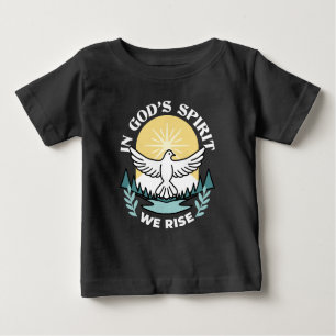 Spiritual Strength in God – Uplifting Christian Baby T-Shirt