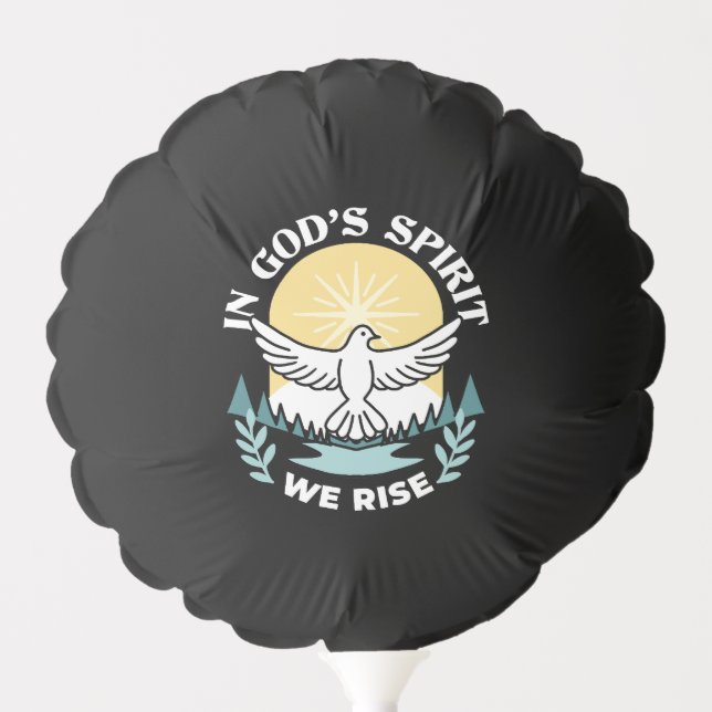 Spiritual Strength in God – Uplifting Christian Balloon (Front)