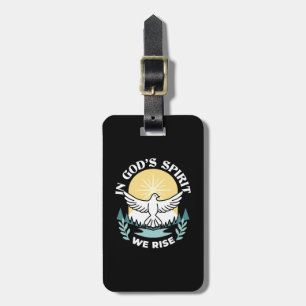 Spiritual Strength in God – Uplifting Christian Luggage Tag