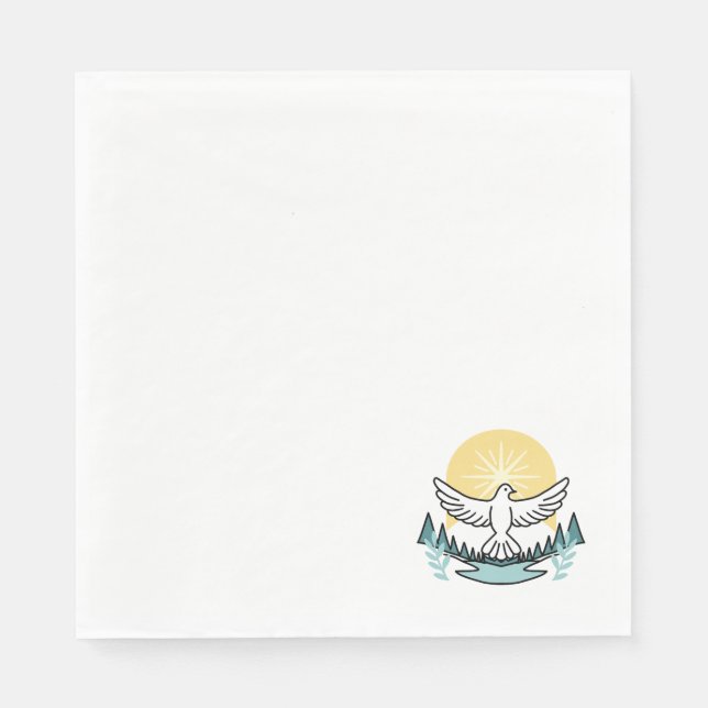 Spiritual Strength in God – Uplifting Christian Napkins (Front)