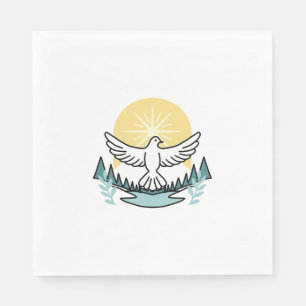 Spiritual Strength in God – Uplifting Christian Napkins