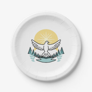 Spiritual Strength in God – Uplifting Christian Paper Plates