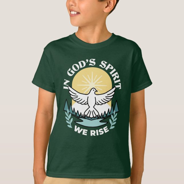 Spiritual Strength in God – Uplifting Christian T-Shirt (Front)