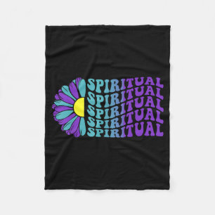 Spiritual Suicide Prevention Awareness Sunflower Fleece Blanket