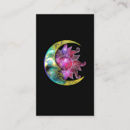 Spiritual Sun Moon Galaxy Business Card at Zazzle