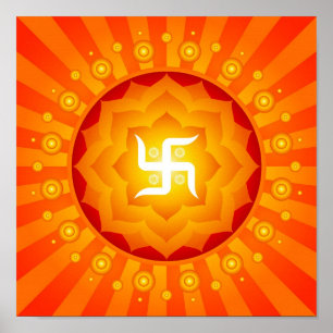 Spiritual Swastika Poster