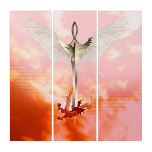 Spiritual Sword & Dragon Triptych