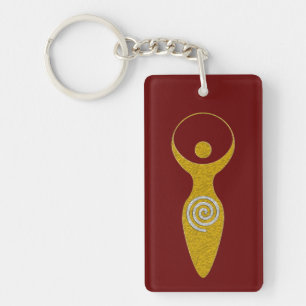 Spiritual Symbol - Goddess Of Earth Gaya 1 Flamele Keychain