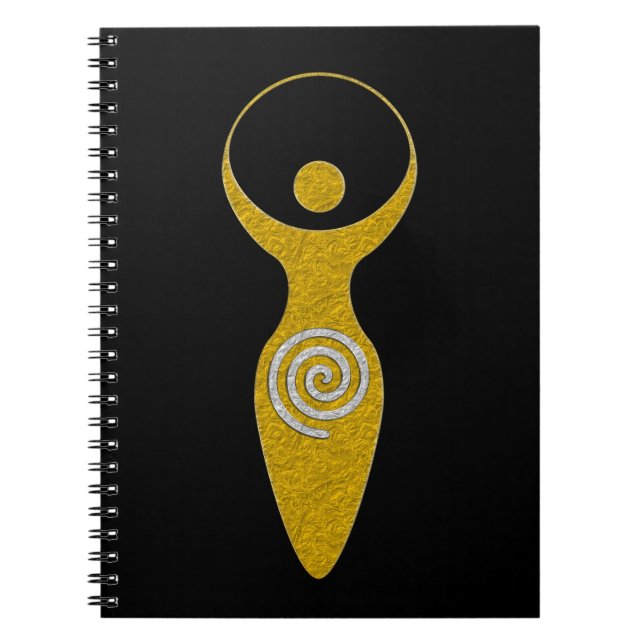 Spiritual Symbol - Goddess Of Earth Gaya 1 Flamele Notebook (Front)