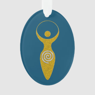 Spiritual Symbol - Goddess Of Earth Gaya 1 Flamele Ornament