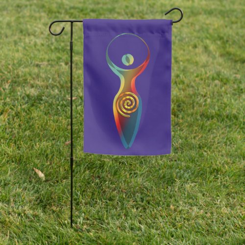 Spiritual Symbol _ Goddess Of Earth Gaya 2 Garden Flag