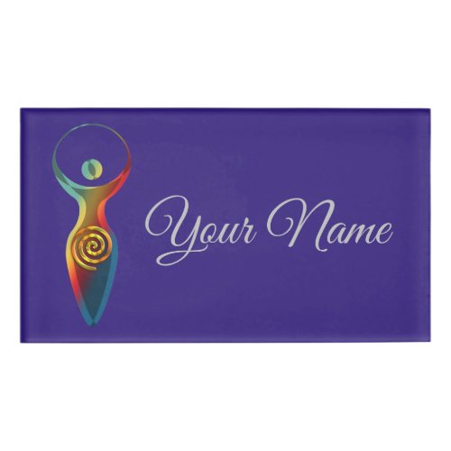 Spiritual Symbol _ Goddess Of Earth Gaya 2 Name Tag