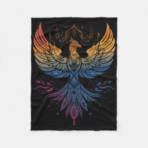 Spiritual Symbols And Sacred Geometry, A Colorful Fleece Blanket