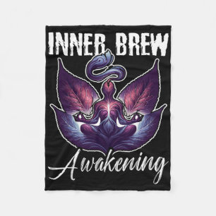 Spiritual Tea People Who Like Tea Drinker Zen Yoga Fleece Blanket