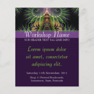 Spiritual Temple Fractal Art Flyer