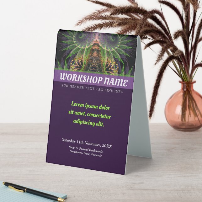 Spiritual Temple Fractal Art  Table Tent (In SItu (Table))