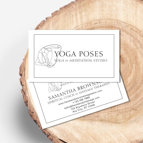 Spiritual Therapy Spa Body Massage Yoga Meditation Business Card