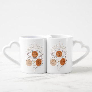 Spiritual Third Eye Matching Mugs Aesthetic Boho