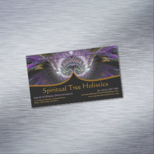 Spiritual Tree Holistic  Business Card Magnet