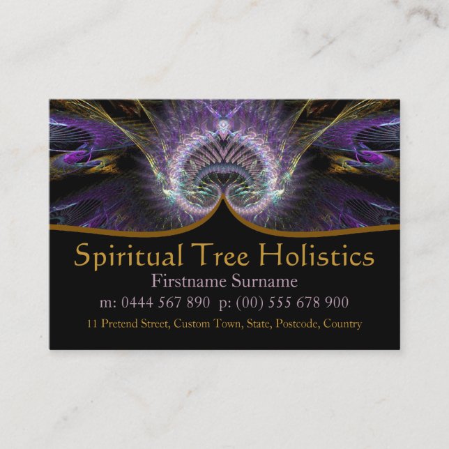 Spiritual Tree Holistic Business Cards (Front)