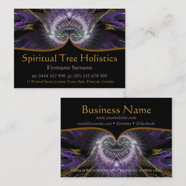 Spiritual Tree Holistic Business Cards (Front/Back)