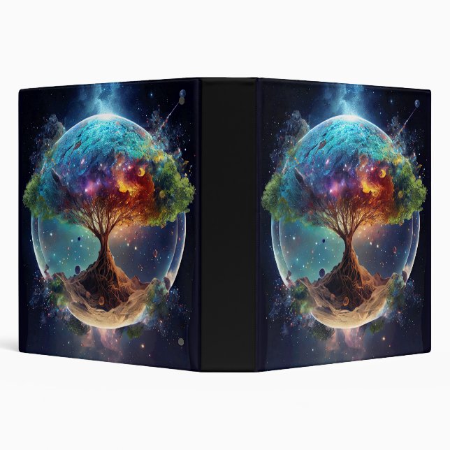 Spiritual Tree of Life 3 Ring Binder (Background)