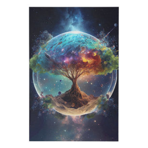 Spiritual Tree of Life Faux Canvas Print
