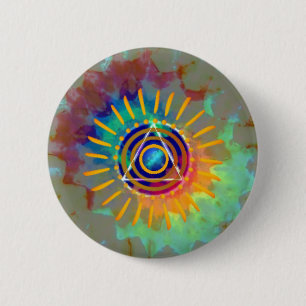 Spiritual Tyedye Pinback Button