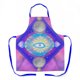 Spiritual Vibrant Eye Art Apron