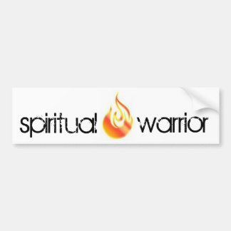 spiritual warrior bumpersticker bumper sticker