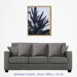 Spiritual Window Throw Pillow
