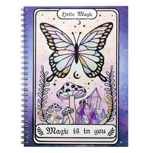 Spiritual Witchy Tarot Card Notebook