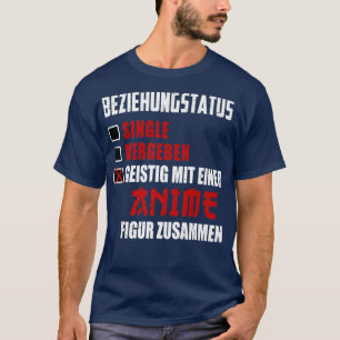 Spiritual with an anime figure together comic cart T-Shirt