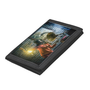 Spiritual Woman and Her Music Trifold Wallet